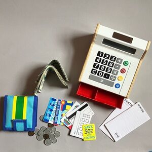 IKEA Cash Register with Wallet Cash and Cards